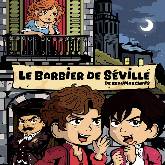 La pièce "Le barbier de Séville". au programme du théâtre Espace Paris Plaine saison 2026-2027